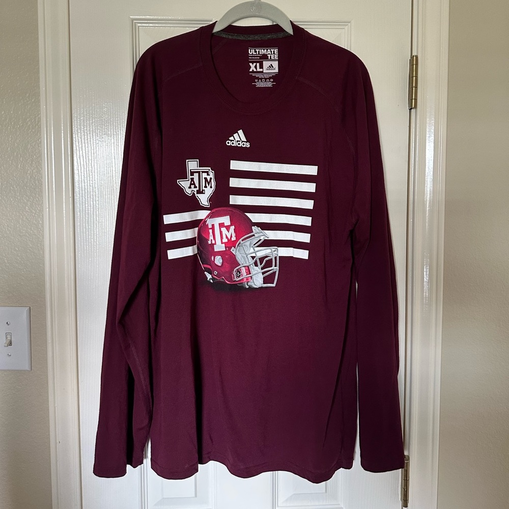 Men’s long sleeve TEXAS A&M logo